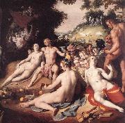 CORNELIS VAN HAARLEM The Wedding of Peleus and Thetis (detail) sd Sweden oil painting reproduction